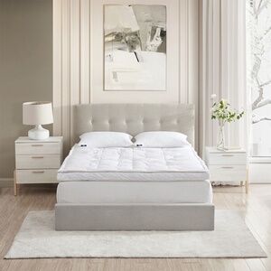 Serta HeiQ Cooling 3" White Downtop Featherbeds, King - White NWT